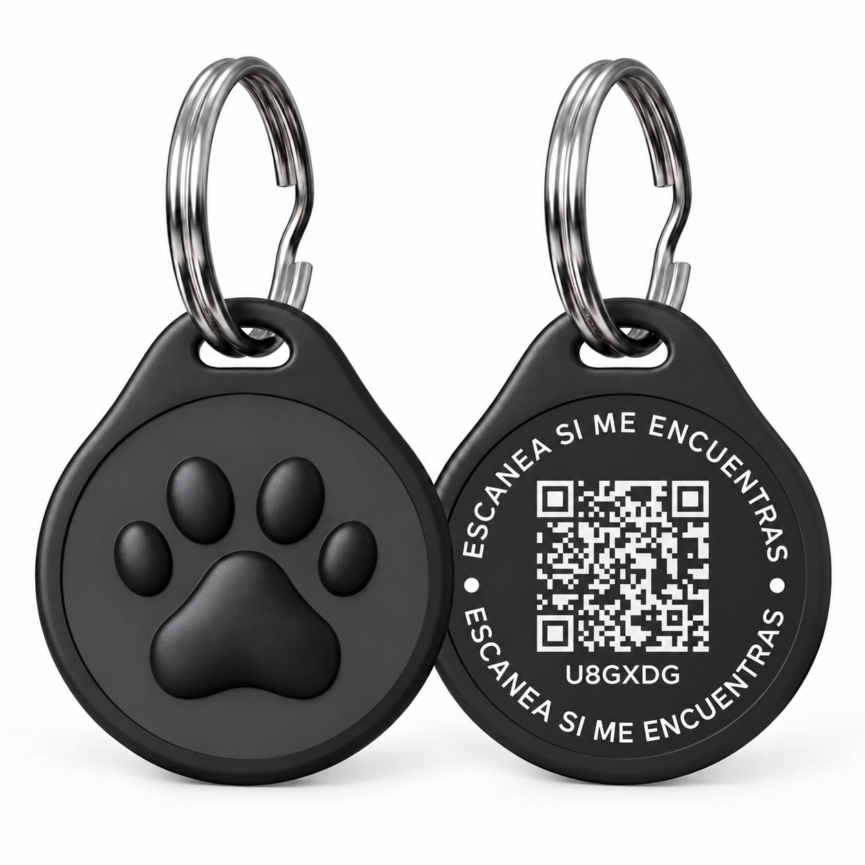 Placa de identificación QR para mascotas